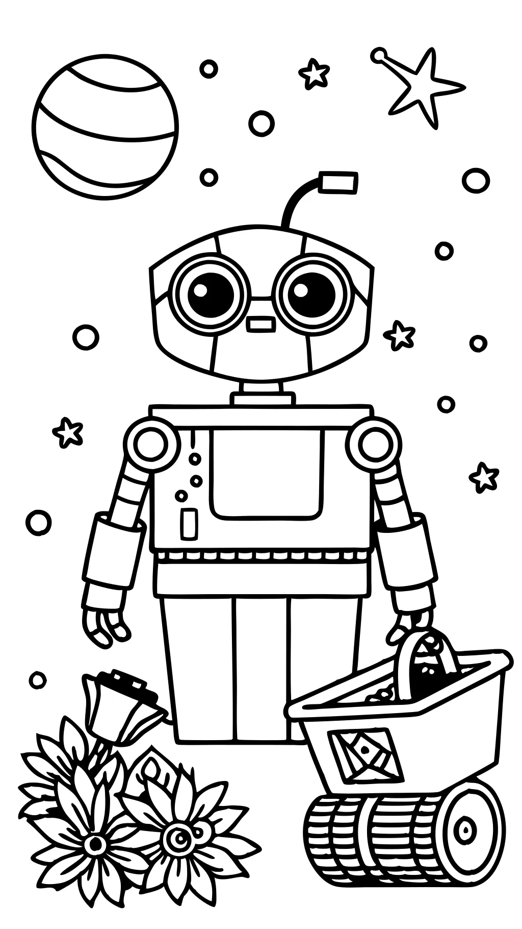 wall-e coloring page